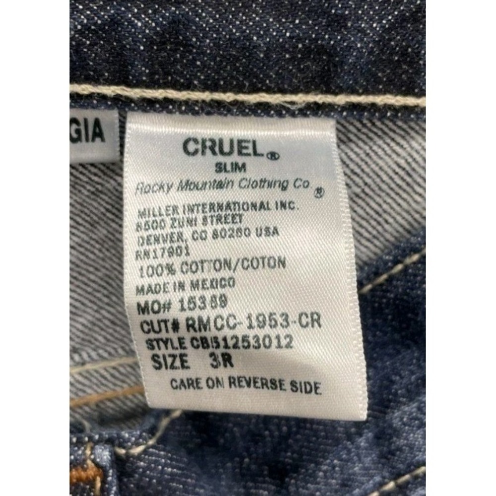 Cruel Georgia Slim Bootcut Jeans Womens Size 3R Low Rise Western Denim Blue - Picture 5 of 5
